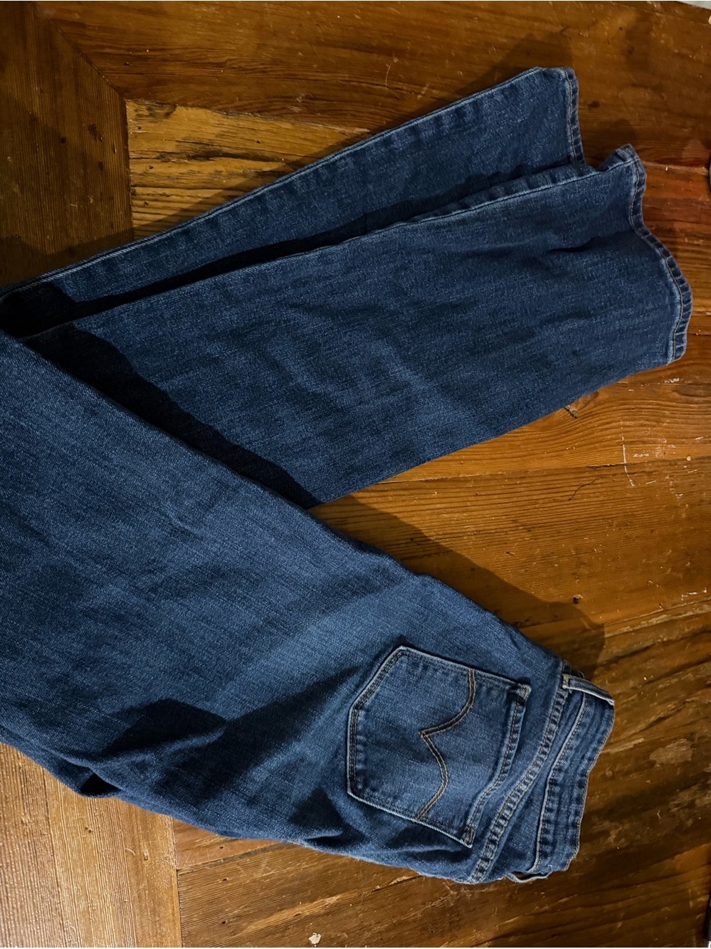 Levi’s 715 Bootcut Jeans Women’s Size 28 Dark Wash Mid Rise Stretch Denim 31”